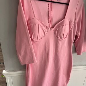 Elegant Pink Women's Dress